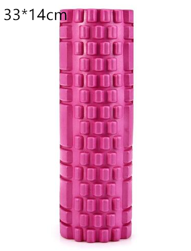 Foam roller with grippy textured surface