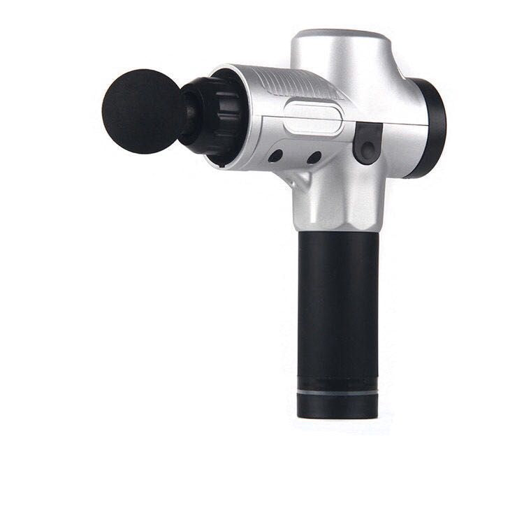 Cordless Treisa percussion massage gun with multiple speed settings