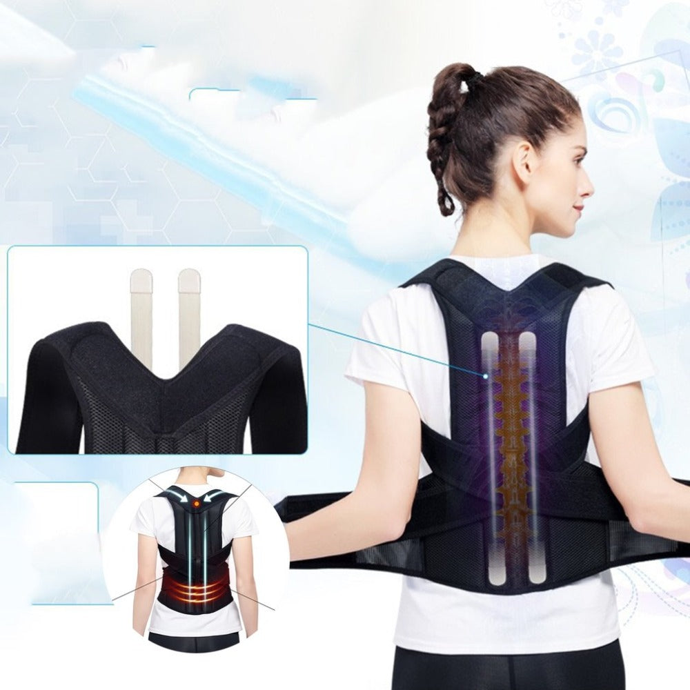 Smart posture corrector with gentle vibration reminder